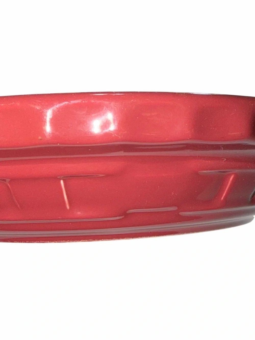 Longaberger Pie Plate in Color Paprika